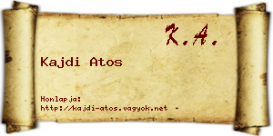 Kajdi Atos névjegykártya